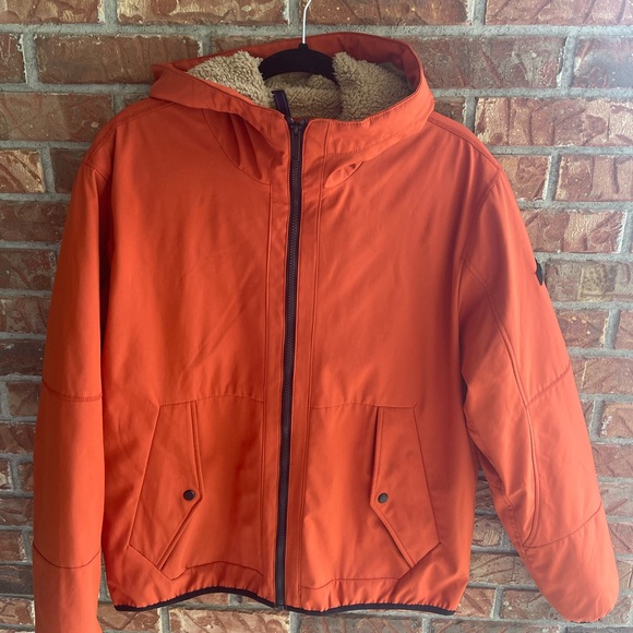 Michael Kors Other - Michael Kors Orange Performance Insulated Jacket with Sherpa Lined Hood